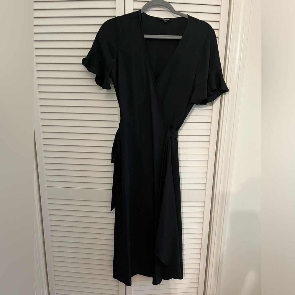 Madewell Midi Wrap Dress-S